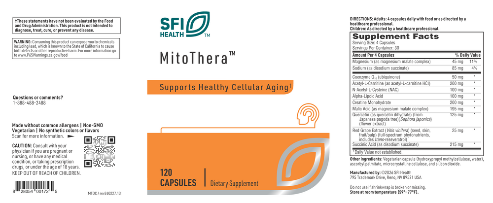 MitoThera™, 120 Capsules