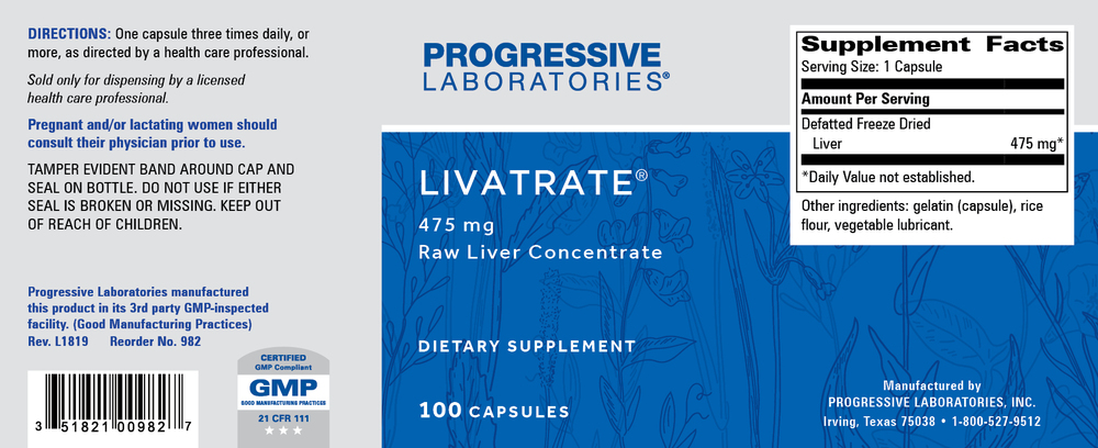 Livatrate, 100 Capsules , Brand_Progressive Labs capsules Form_Capsules Requires Consultation Size_100 Capsules