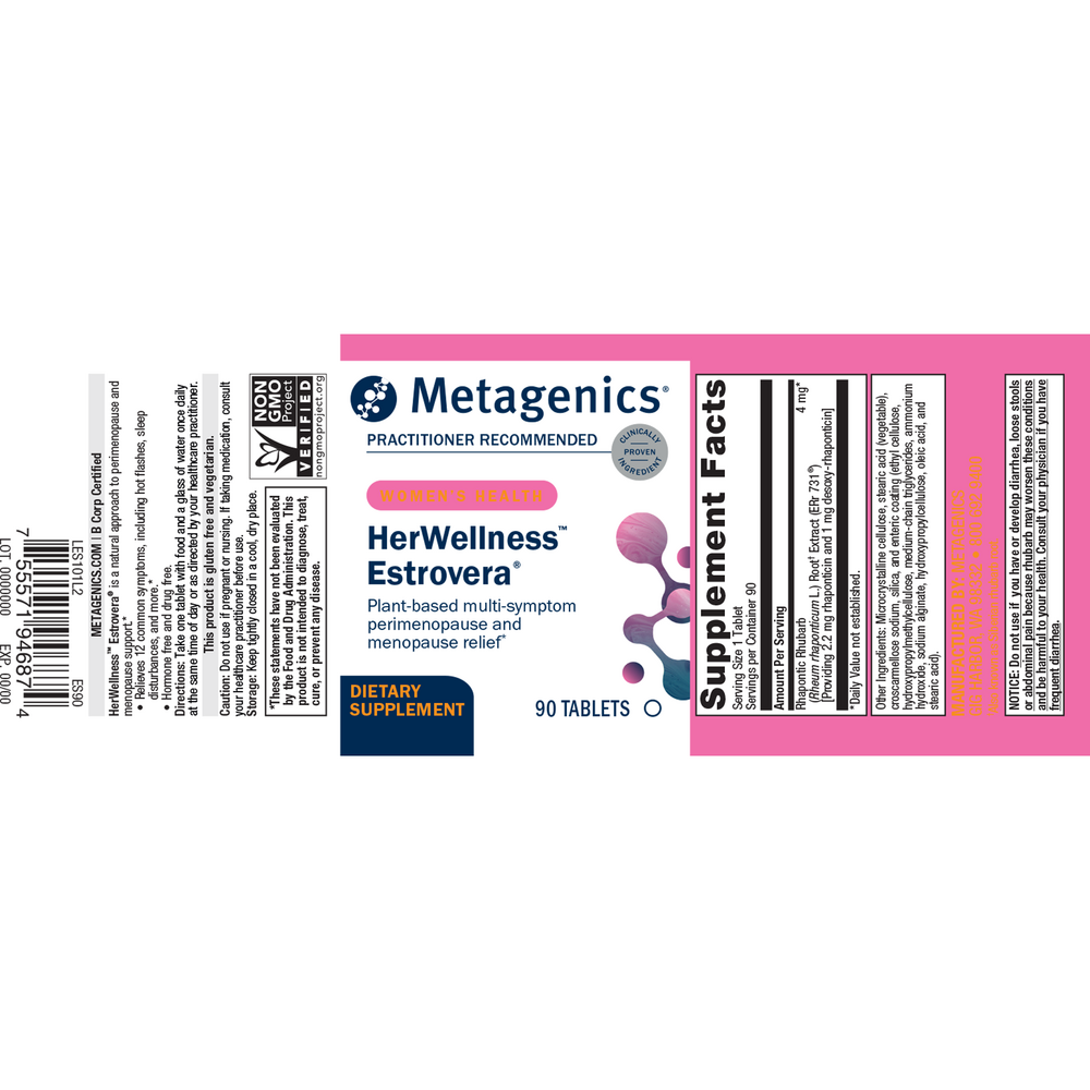 Estrovera® Featuring ERr 173®, 90 Tablets , Emersons Emersons-Alt Form_Tablets tabs