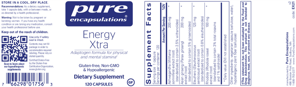 Energy Xtra, 120 Capsules