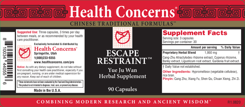 Escape Restraint, 90 Capsules