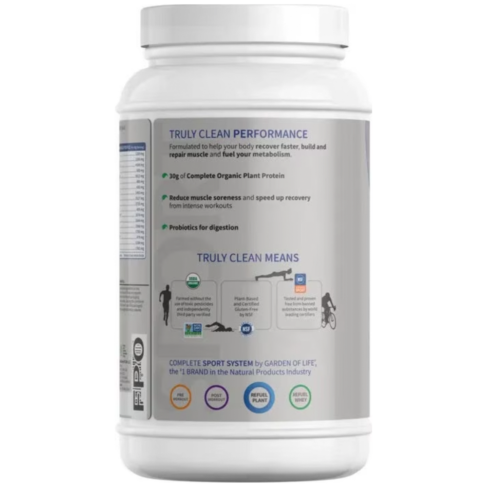 SPORT Organic Plant-Based Protein, Vanilla, 855g
