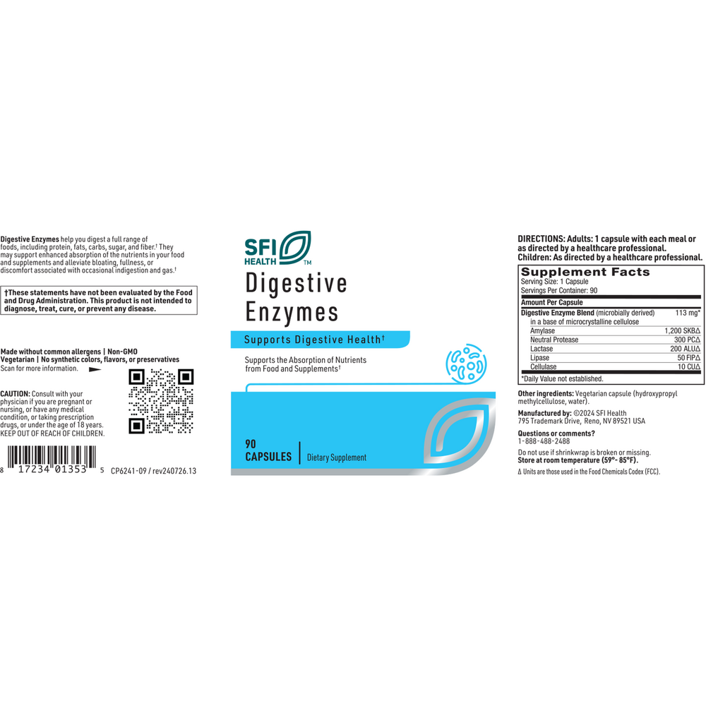 Digestive Enzymes, 90 Capsules