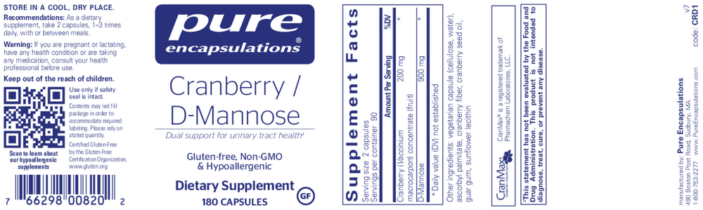 Cranberry/D-Mannose , Pure