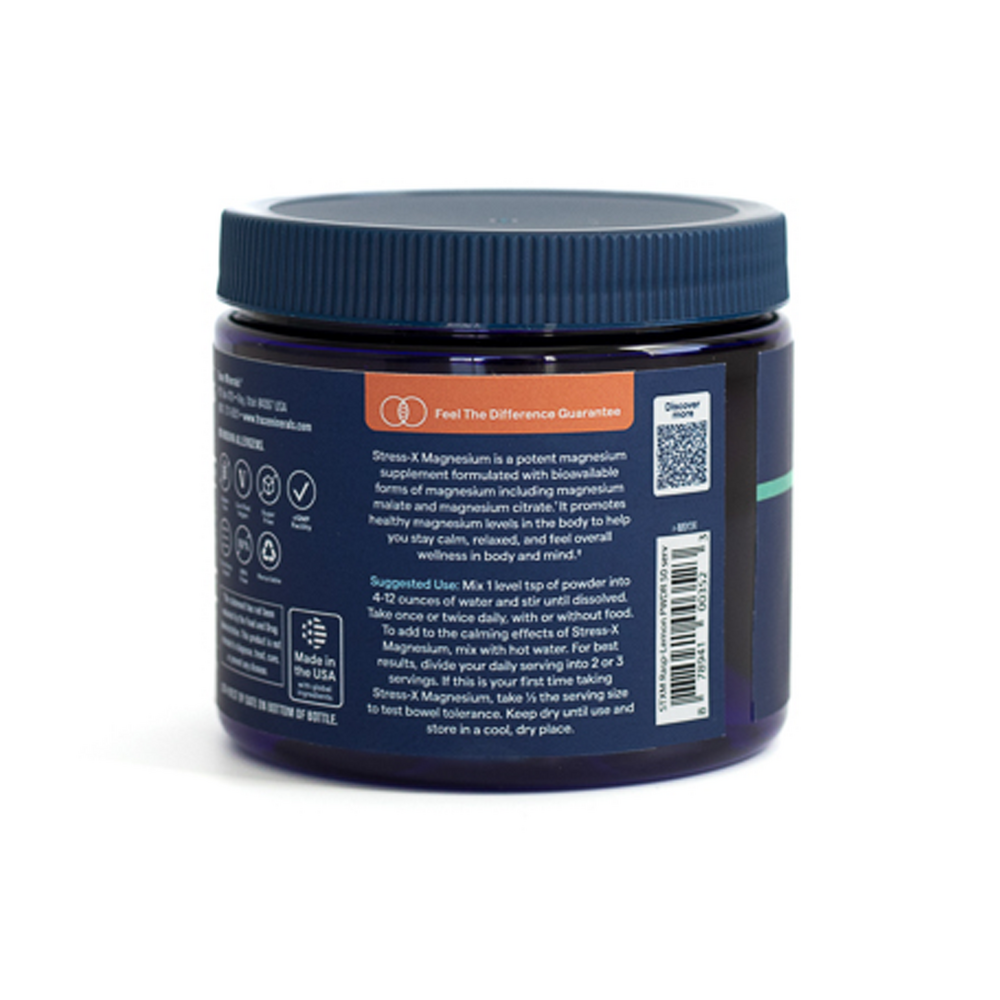 Stress-X Magnesium Powder, Raspberry Lemon, 240 g Powder