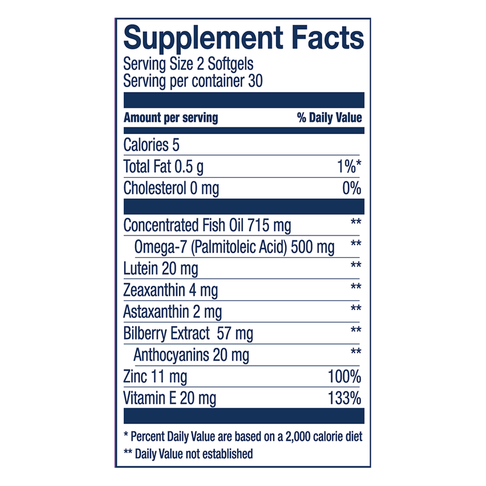 Bold Vision, Proactive, 60 Softgels , Brand_Wiley's Fish Oil Form_Softgels Size_60 Softgels