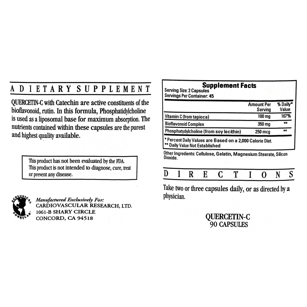 Quercetin-C, 90 Capsules