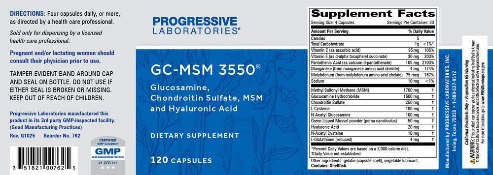 GC-MSM 3550, 120 Capsules , Brand_Progressive Labs capsules Form_Capsules Requires Consultation Size_120 Capsules