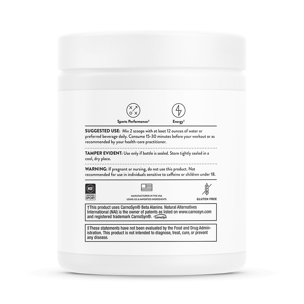 Advanced Pre-Workout Rainbow Sherbet Flavor, 296 g Powder , Brand_Thorne Research Form_Powder Size_296 g
