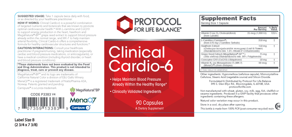 Clinical Cardio-6, 90 Capsules , Brand_Protocol for Life Balance capsules Form_Capsules Requires Consultation Size_90 Capsules
