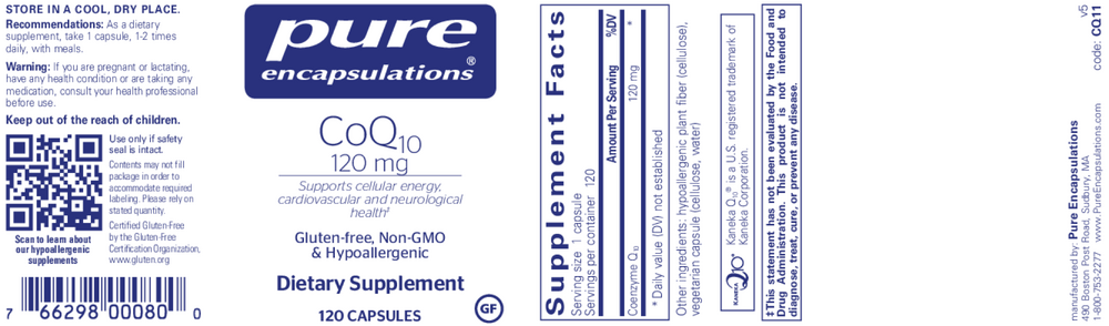 CoQ10 120 mg , Pure