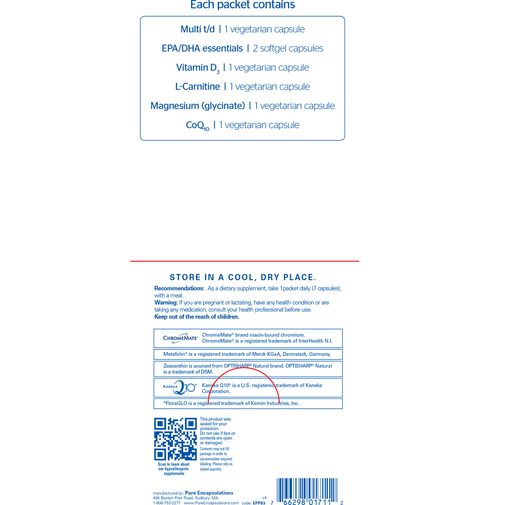 Energize Plus Pure Pack, 30 Packets , Brand_Pure Encapsulations Emersons
