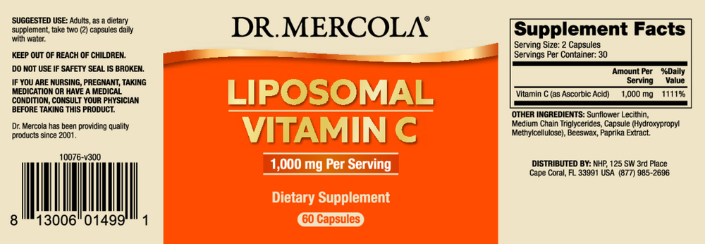 Liposomal Vitamin C, 60 Capsules