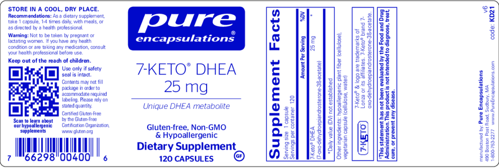 7-KETO� DHEA 25 mg , Pure
