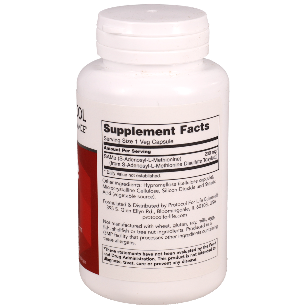 SAM-E 200mg, 60 Capsules , Brand_Protocol for Life Balance capsules Form_Capsules Requires Consultation Size_60 Capsules