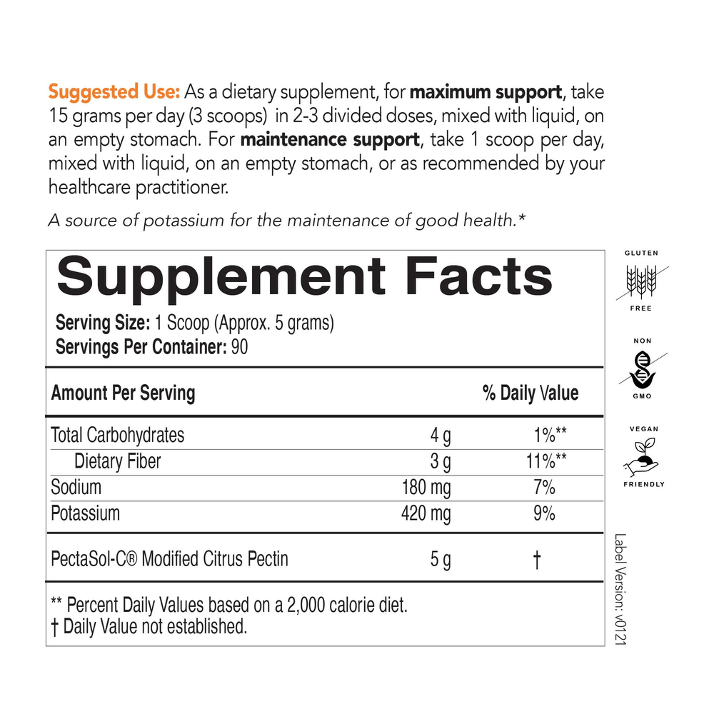 PectaSol Modified Citrus Pectin Unflavored Powder, 454 g