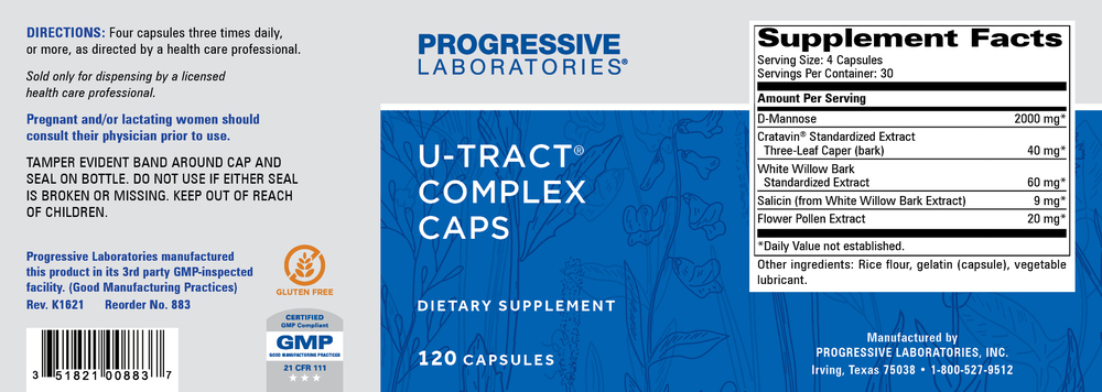 U-Tract Complex Caps, 120 Capsules , Brand_Progressive Labs capsules Form_Capsules Requires Consultation Size_120 Capsules