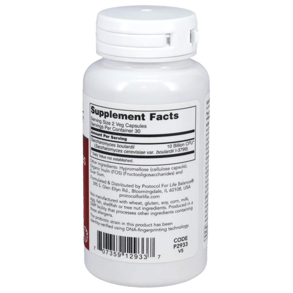 Saccharomyces Boulardii, 60 Capsules , Brand_Protocol for Life Balance capsules Form_Capsules Requires Consultation Size_60 Capsules