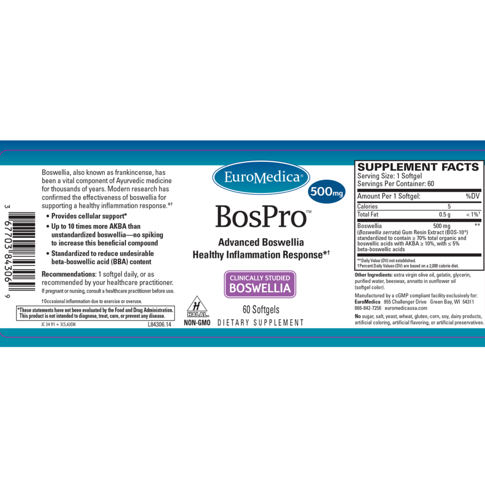 BosPro™, 500 mg, 60 Softgels