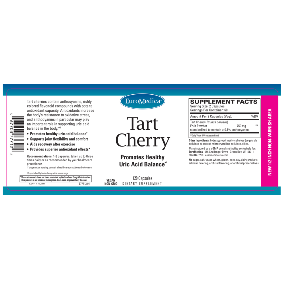 Tart Cherry, 120 Vegetarian Capsules