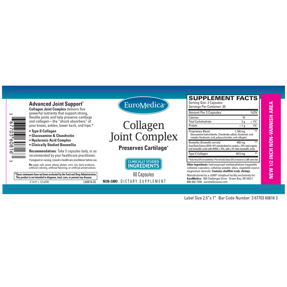 Collagen Joint Complex, 60 Vegetarian Capsules