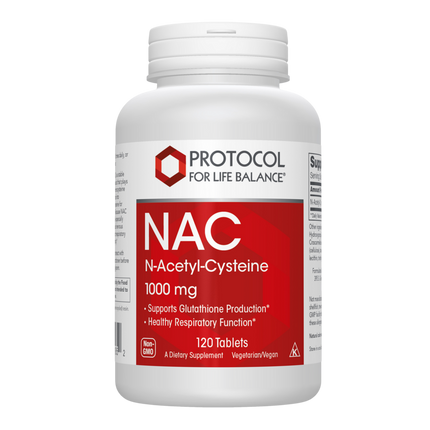 NAC 1000mg, 120 Tablets , Brand_Protocol for Life Balance Form_Tablets Requires Consultation Size_120 Tablets tablets