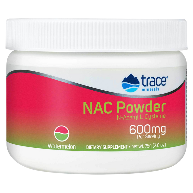 NAC Powder, Watermelon, 75 g Powder , Brand_Trace Minerals Form_Powder Size_75 g