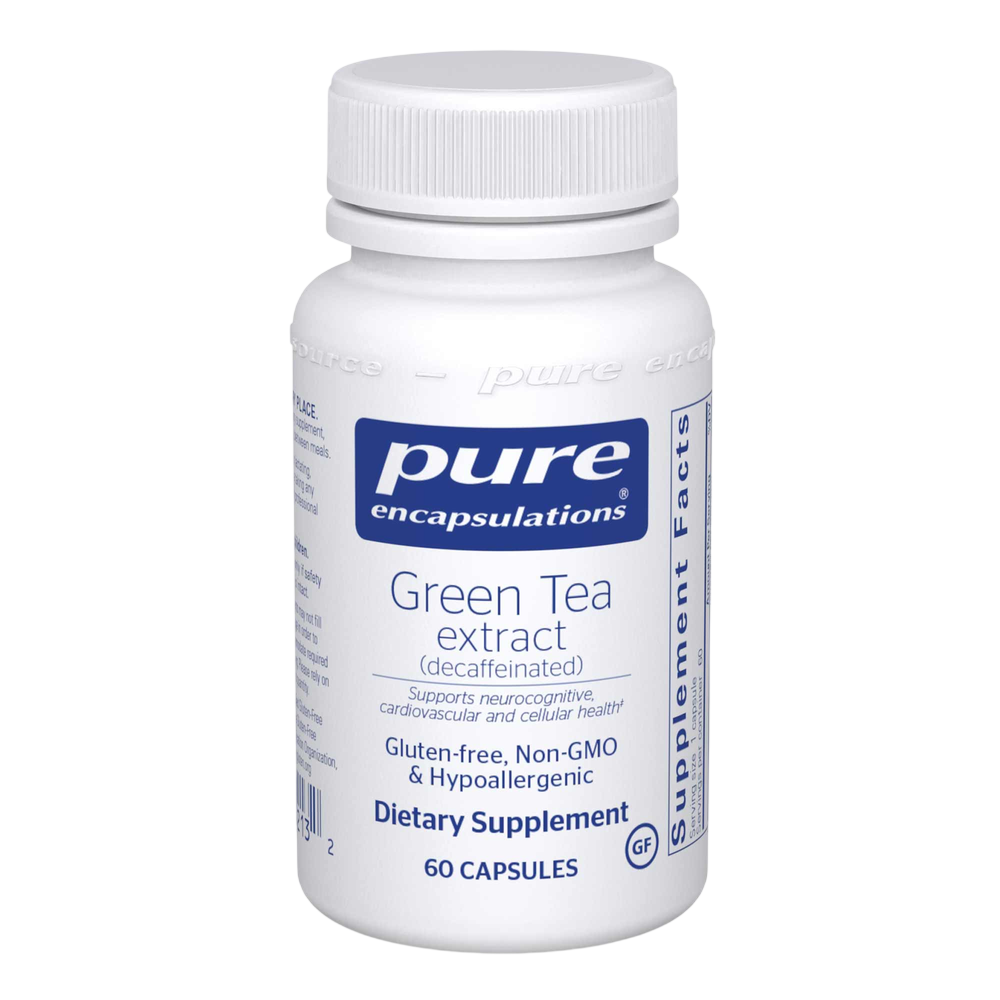 Green Tea extract (decaf), 60 Capsules , Brand_Pure Encapsulations caps Emersons