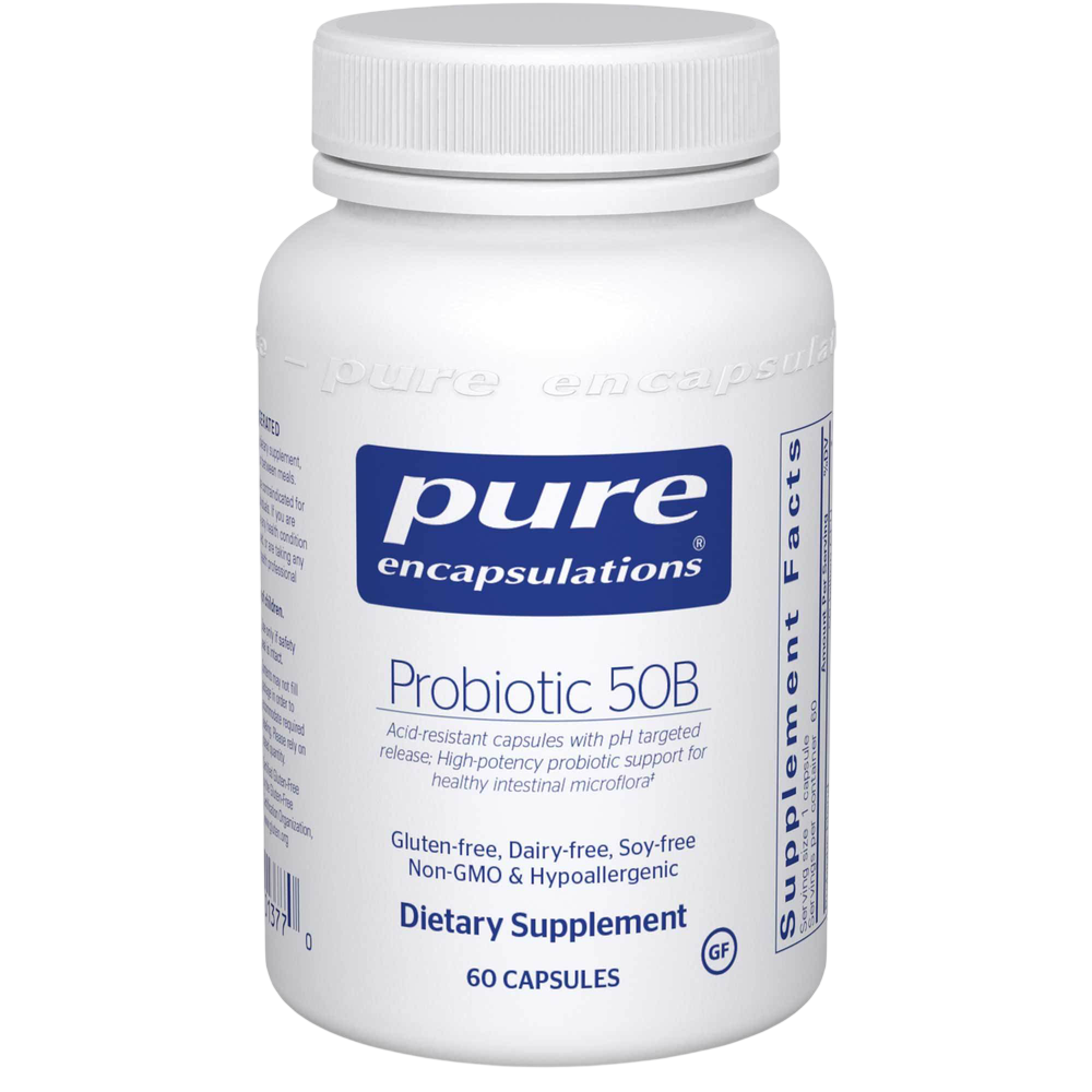 Probiotic 50B, 60 Capsules , Brand_Pure Encapsulations Form_Capsules Requires Consultation Size_60 Capsules