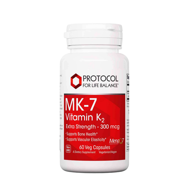 Vitamin K2 (MK-7) 300 mcg, 60 Capsules , Brand_Protocol for Life Balance capsules Form_Capsules Requires Consultation Size_60 Capsules
