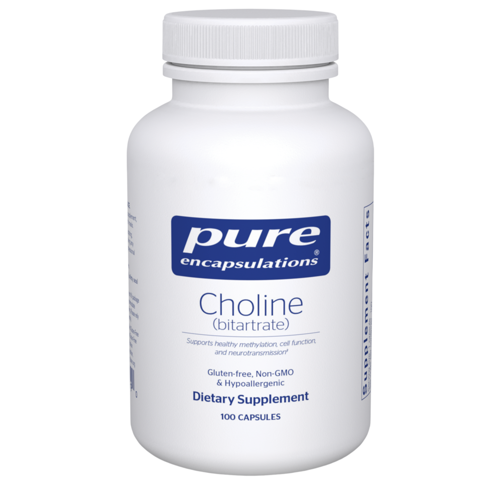 Choline (bitartrate), 100 Capsules , Brand_Pure Encapsulations Form_Capsules Requires Consultation Size_100 Capsules