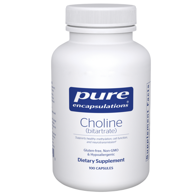 Choline (bitartrate), 100 Capsules , Brand_Pure Encapsulations Form_Capsules Requires Consultation Size_100 Capsules
