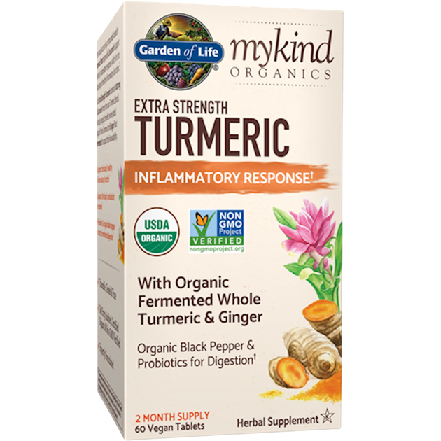 mykind Organics Extra Strength Turmeric Inflammatory Response, 60 Tablets