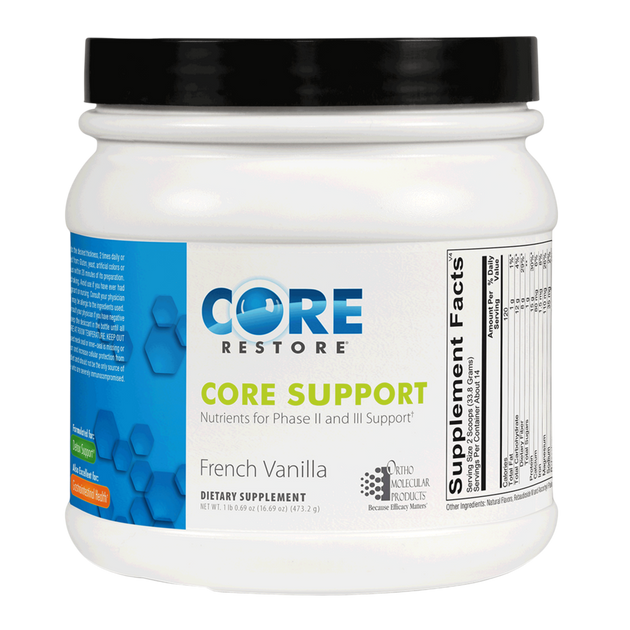 Core Restore Core Support, French Vanilla, 473.2 Grams , Brand_Ortho Molecular Form_Powder powder Requires Consultation Size_473.2 Grams