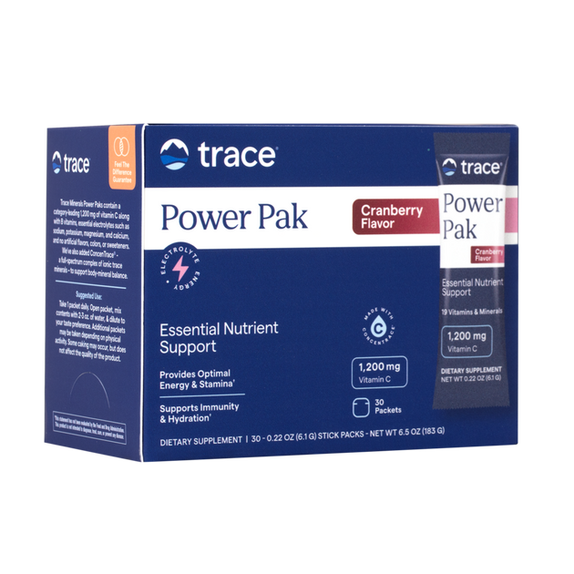 Electrolyte Stamina Power Pak - Cranberry, 30 Packets , Brand_Trace Minerals Form_Packets Size_30 Packets
