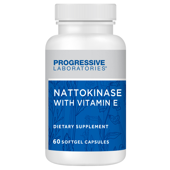 Nattokinase with Vitamin E, 60 Softgels , Brand_Progressive Labs Form_Softgels Requires Consultation Size_60 Softgels softgels