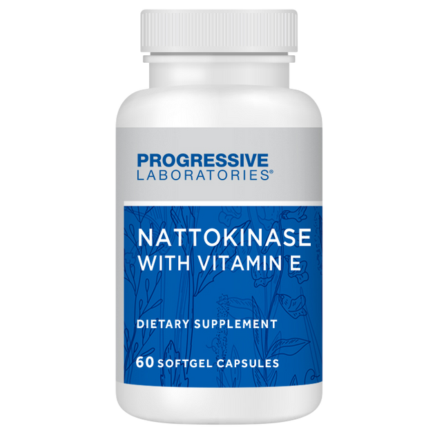 Nattokinase with Vitamin E, 60 Softgels , Brand_Progressive Labs Form_Softgels Requires Consultation Size_60 Softgels softgels