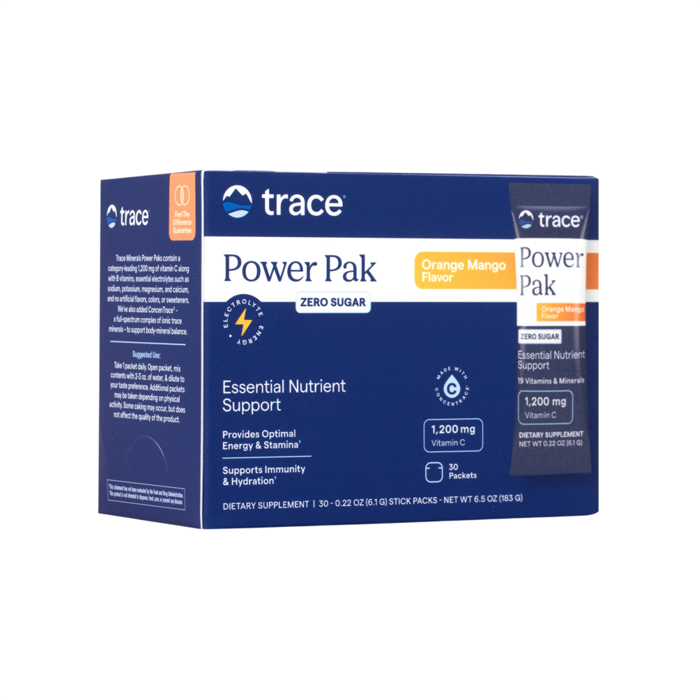 Electrolyte Stamina Power Pak Sugar Free Non-GMO Orange Mango, 30 Packets