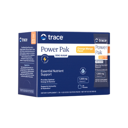 Electrolyte Stamina Power Pak Sugar Free Non-GMO Orange Mango, 30 Packets