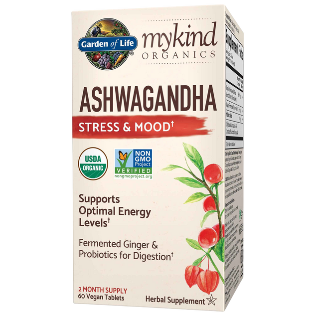 mykind Organics Ashwagandha Stress & Mood, 60 Tablets
