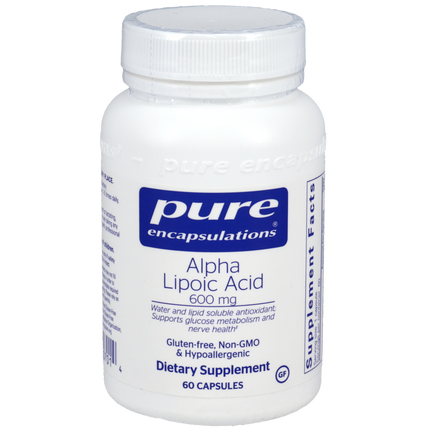 Alpha Lipoic Acid 600mg, 60 Capsules , Brand_Pure Encapsulations Form_Capsules Requires Consultation Size_60 Capsules