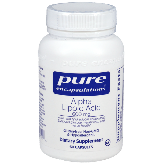 Alpha Lipoic Acid 600mg, 60 Capsules , Brand_Pure Encapsulations Form_Capsules Requires Consultation Size_60 Capsules