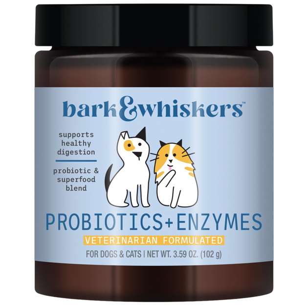 Bark & Whiskers® Probiotics + Enzymes for Cats and Dogs, 102 g Powder