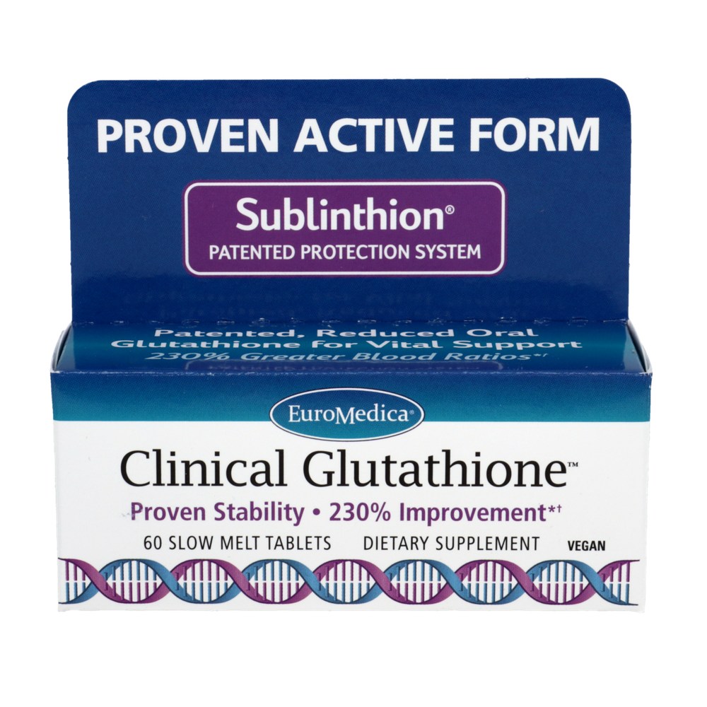 Clinical Glutathione, 60 Slow Melt Tablets