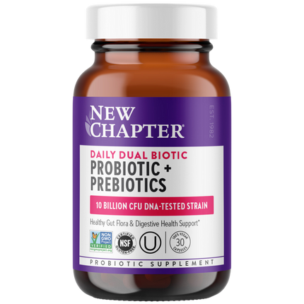Daily Dual Biotic Probiotic + Prebiotic, 30 capsules