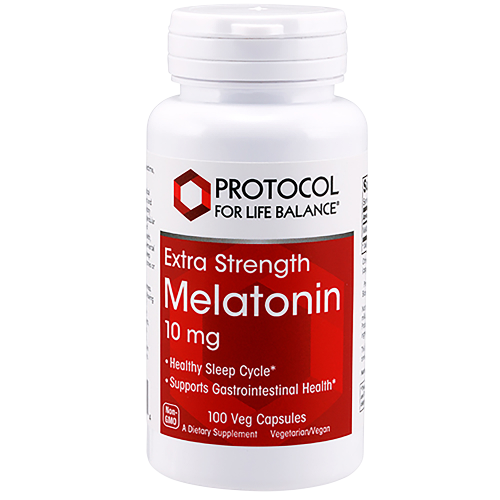 Melatonin 10mg Extra Strength, 100 Capsules , Brand_Protocol for Life Balance capsules Form_Capsules Requires Consultation Size_100 Capsules