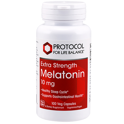 Melatonin 10mg Extra Strength, 100 Capsules , Brand_Protocol for Life Balance capsules Form_Capsules Requires Consultation Size_100 Capsules