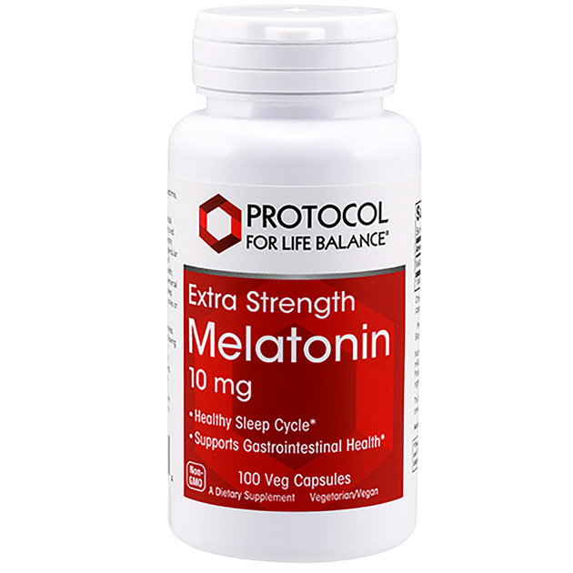 Melatonin 10mg Extra Strength, 100 Capsules , Brand_Protocol for Life Balance capsules Form_Capsules Requires Consultation Size_100 Capsules