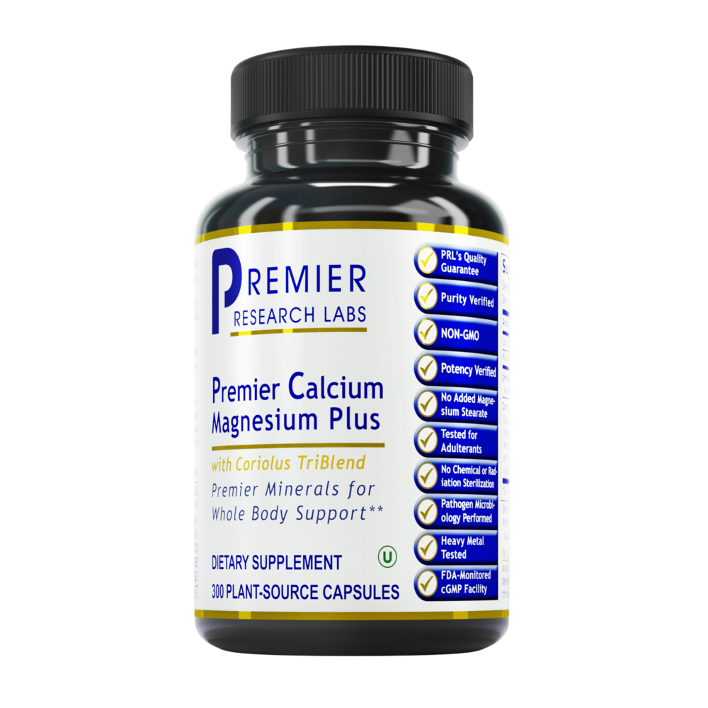 Premier Calcium Magnesium Plus, 300 Capsules , Brand_Premier Research Labs capsules Form_Capsules Requires Consultation Size_300 Capsules