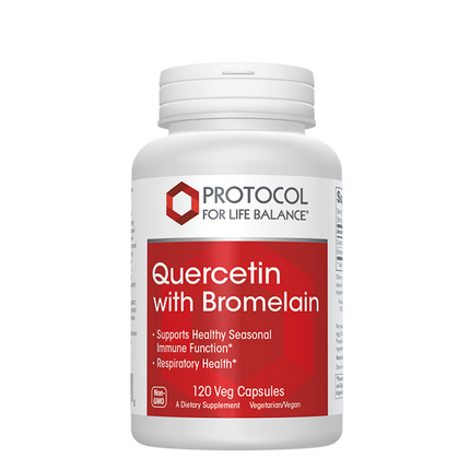 Quercetin with Bromelain, 120 Capsules , Brand_Protocol for Life Balance capsules Form_Capsules Requires Consultation Size_120 Capsules